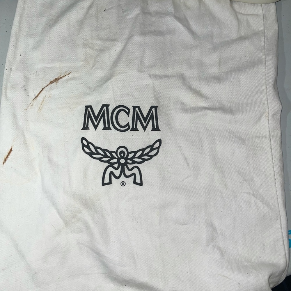 Royal blue MCM hi tops